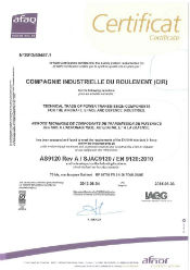 Certificat EN9120