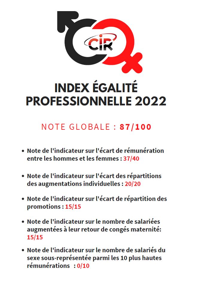 Index égalité professionnelle